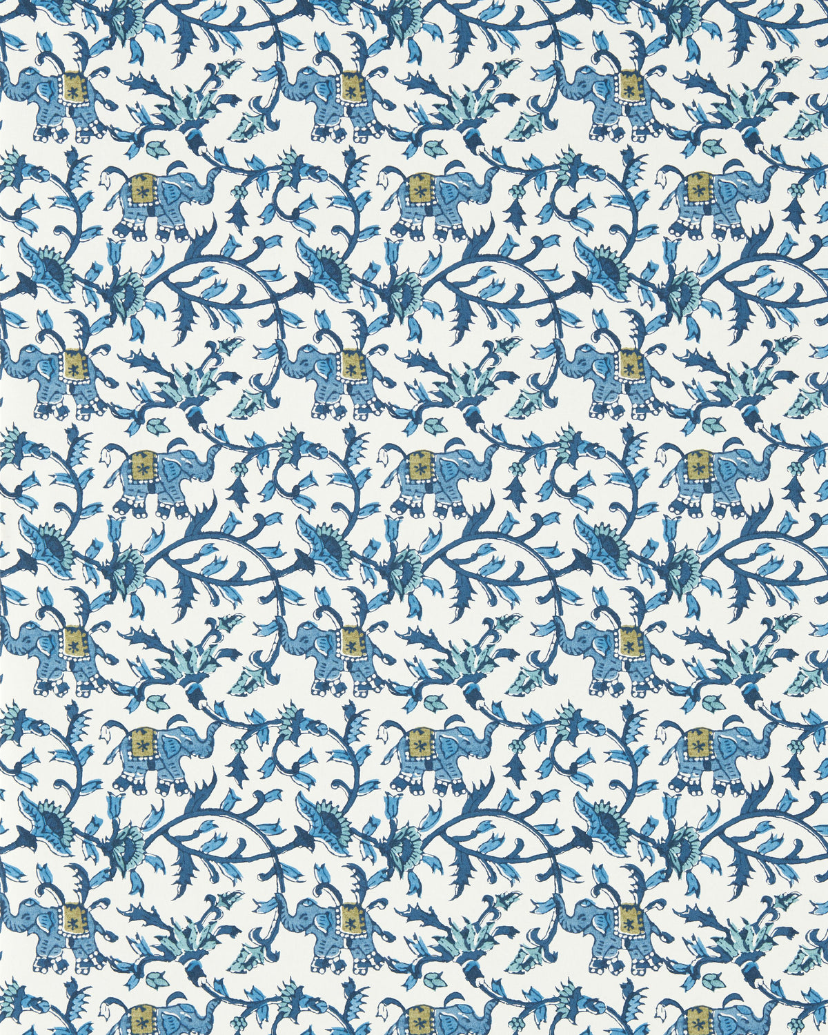 Clarke & Clarke HATHI COBALT WP Wallpaper
