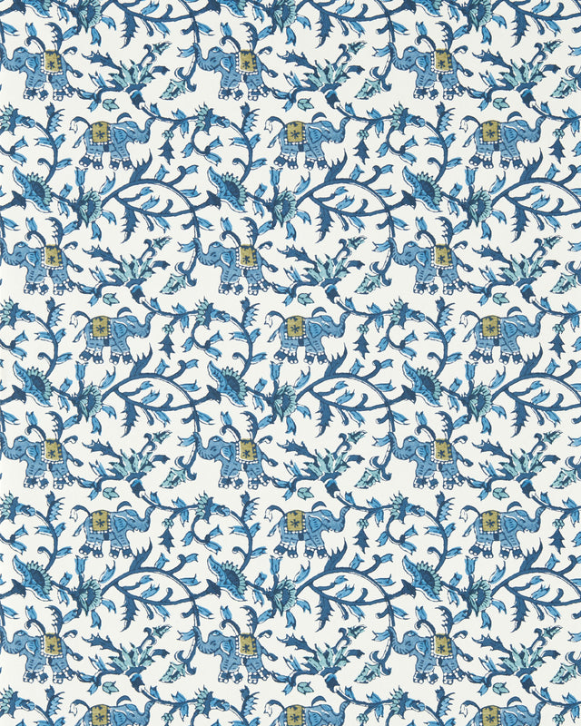 Clarke & Clarke HATHI COBALT WP Wallpaper