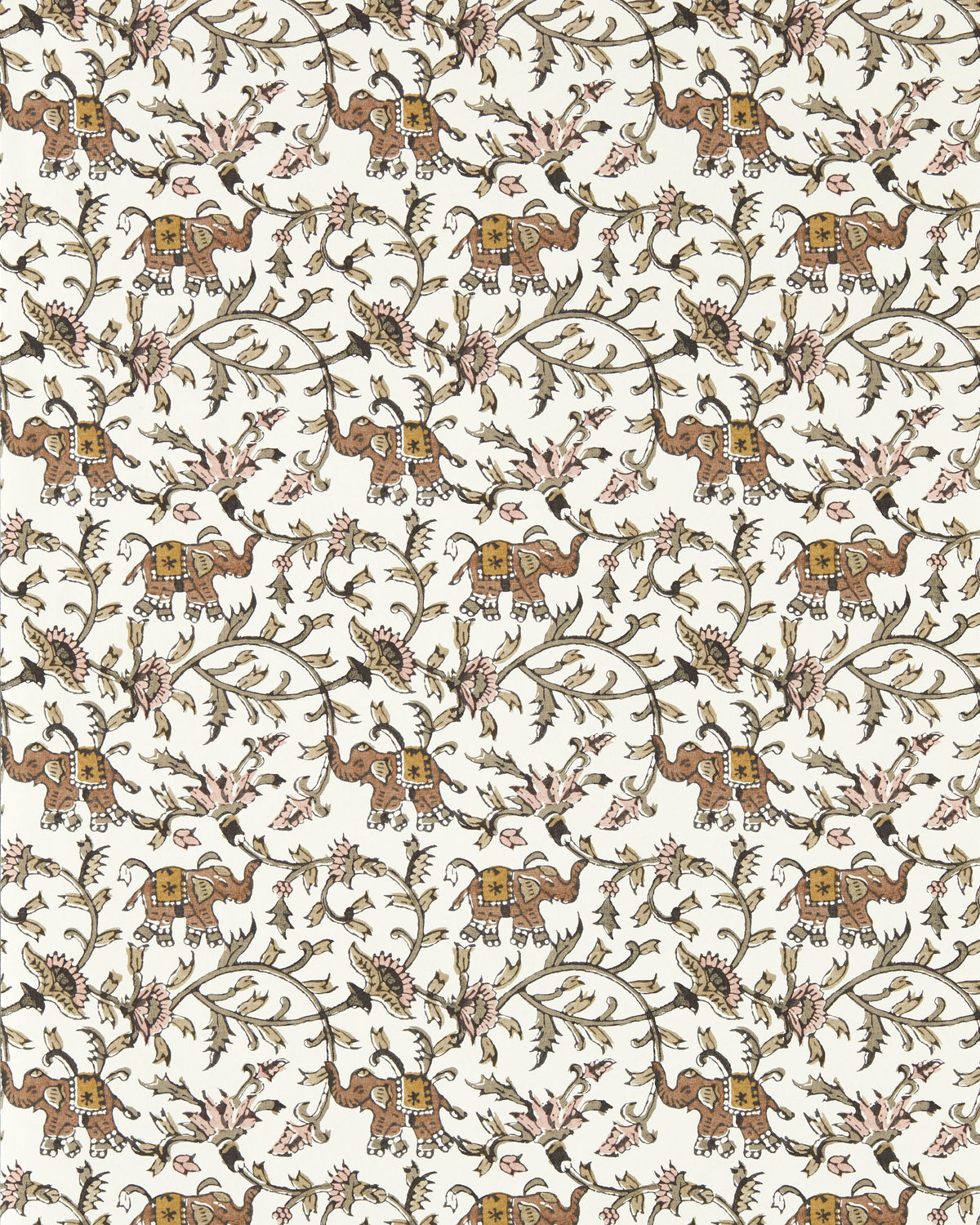 Clarke & Clarke HATHI NATURAL WP Wallpaper