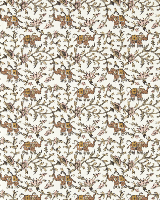 Clarke & Clarke HATHI NATURAL WP Wallpaper