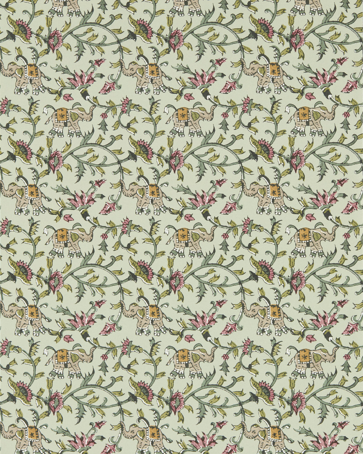 Clarke & Clarke HATHI SAGE WP Wallpaper