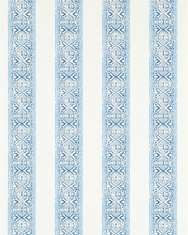 Clarke & Clarke KALAMKARI COBALT WP Wallpaper