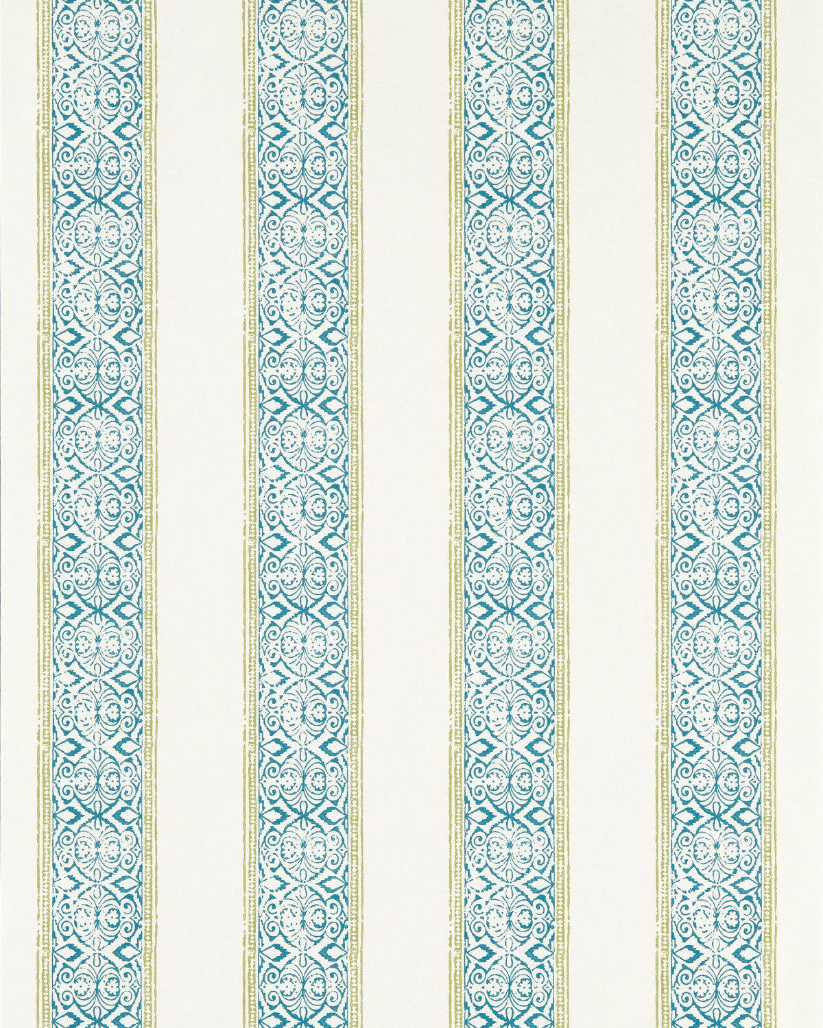 Clarke & Clarke KALAMKARI TEAL WP Wallpaper