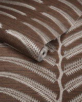 Kravet PLANTAE EMB SISAL COCOA Wallpaper