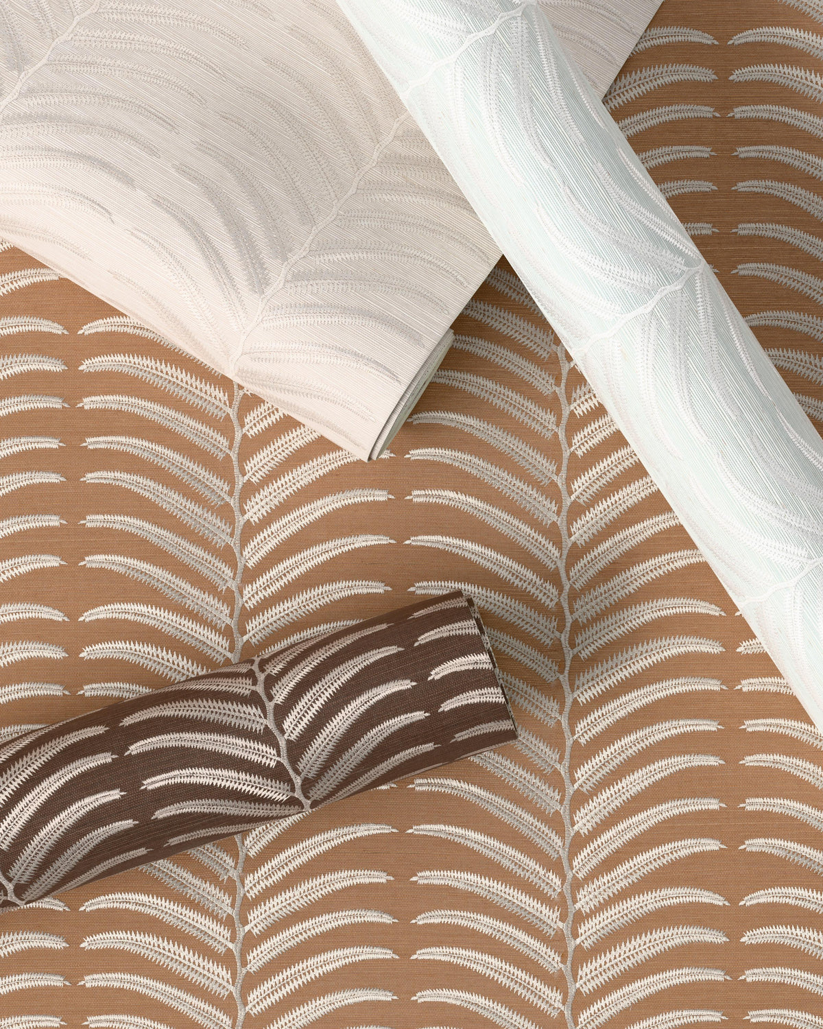Kravet PLANTAE EMB SISAL COCOA Wallpaper
