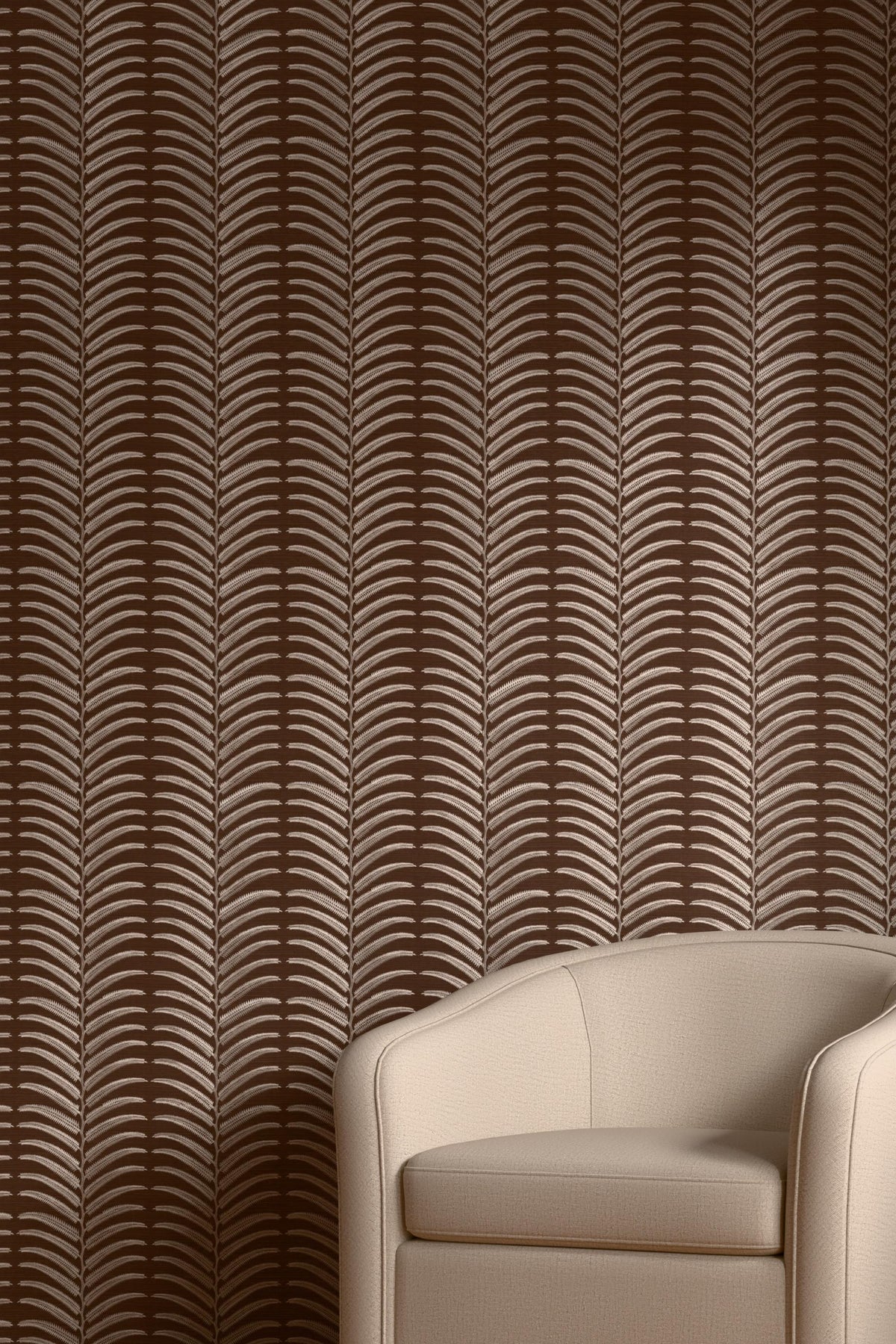 Kravet PLANTAE EMB SISAL COCOA Wallpaper