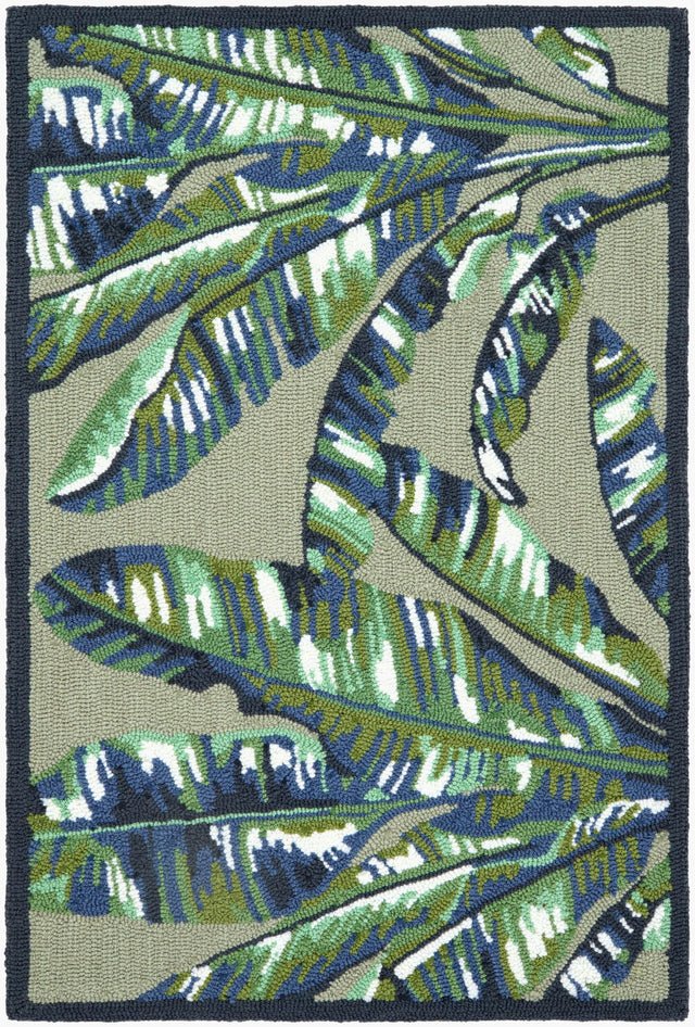 Surya Laguna Banana Leaf Green 1'8" x 2'6" Handmade Rug