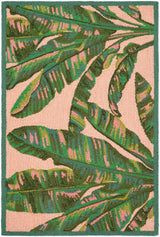 Surya Laguna Banana Leaf Pink 1'8" x 2'6" Handmade Rug