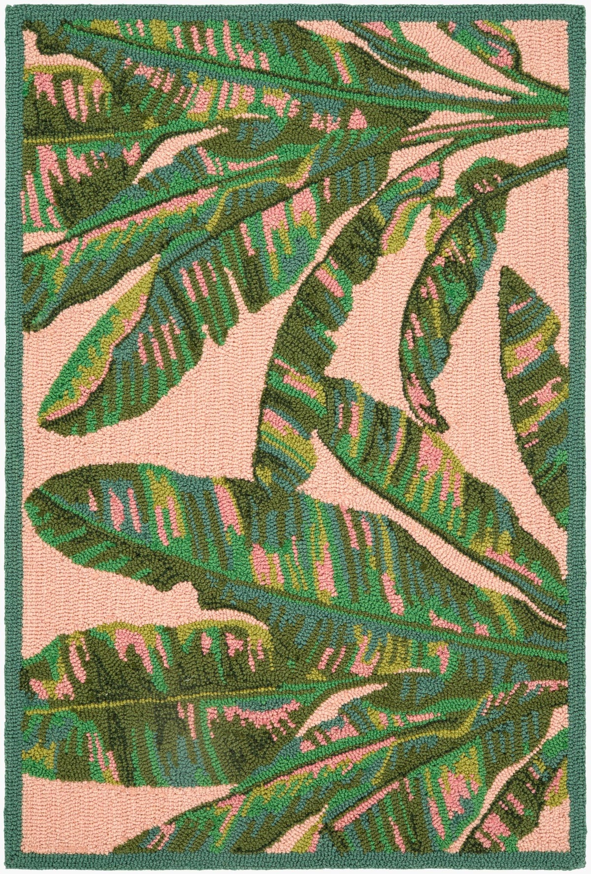 Surya Laguna Banana Leaf Pink 2' x 3' Handmade Rug
