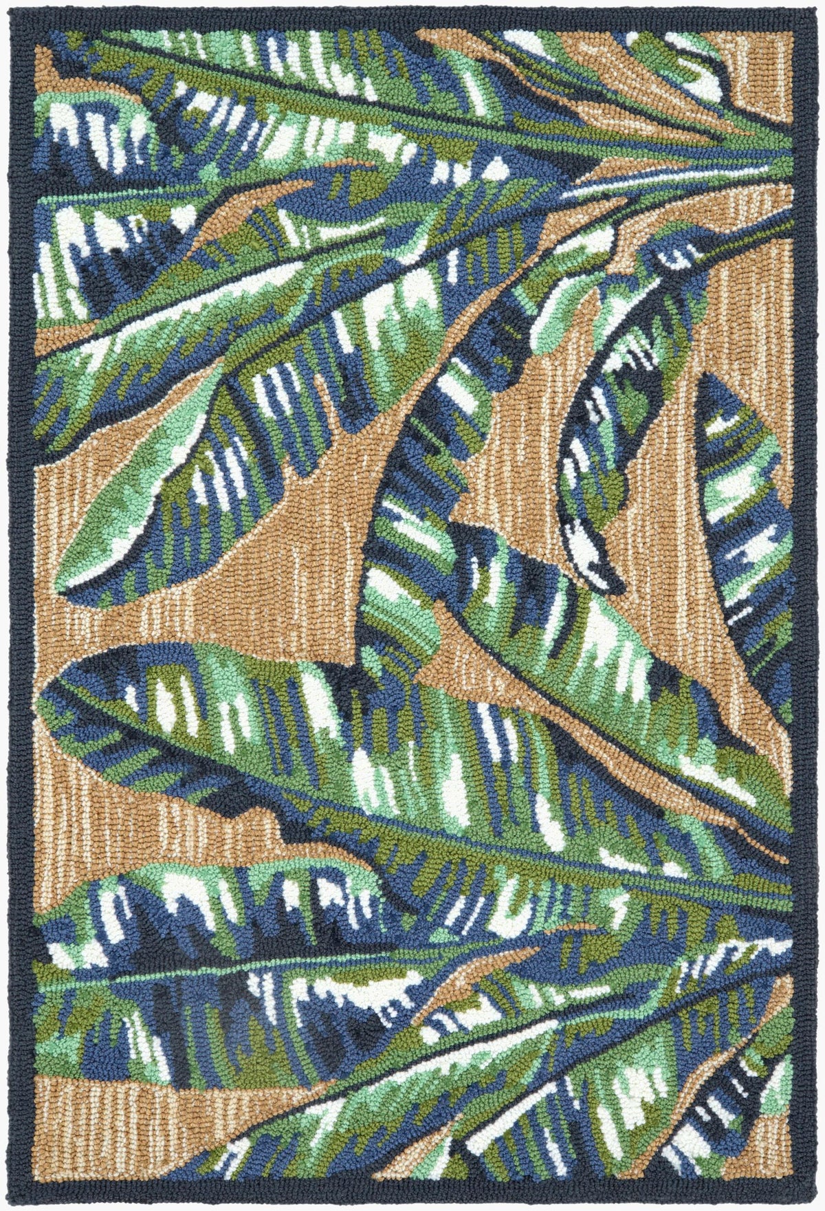 Surya Laguna Banana Leaf Neutral 2' x 3' Handmade Rug