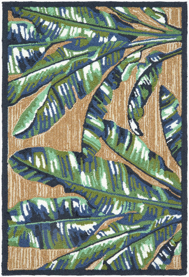 Surya Laguna Banana Leaf Neutral 2' x 3' Handmade Rug
