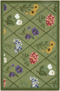 Surya Laguna Diamond Garden Green 2' x 3' Handmade Rug