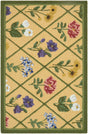 Surya Laguna Diamond Garden Yellow Green 2' x 5' Handmade Rug