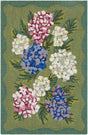 Surya Laguna Florette Green 2' x 5' Handmade Rug