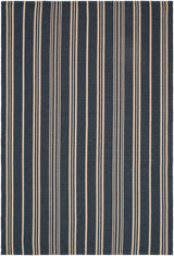 Surya Hampton Playa Stripe Navy 2' x 7'6" Handmade Rug