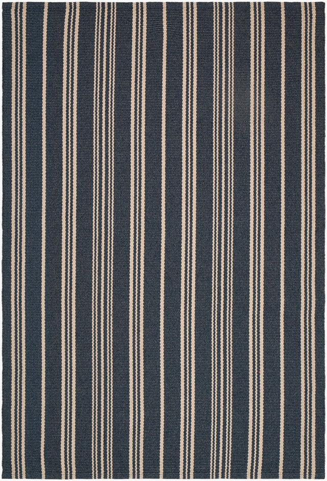Surya Hampton Playa Stripe Navy 3'6" x 5'6" Handmade Rug