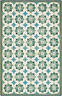 Livabliss Gabana Primrose Tile Green 6'7" x 9'4" Machine Woven Rug