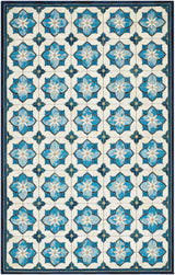Livabliss Gabana Primrose Tile Blue 7'10" x 9'10" Machine Woven Rug