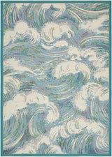 Livabliss Gabana Sea Scape Pearl 2' x 7'7" Machine Woven Rug
