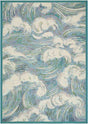 Livabliss Gabana Sea Scape Pearl 7'10" x 9'10" Machine Woven Rug