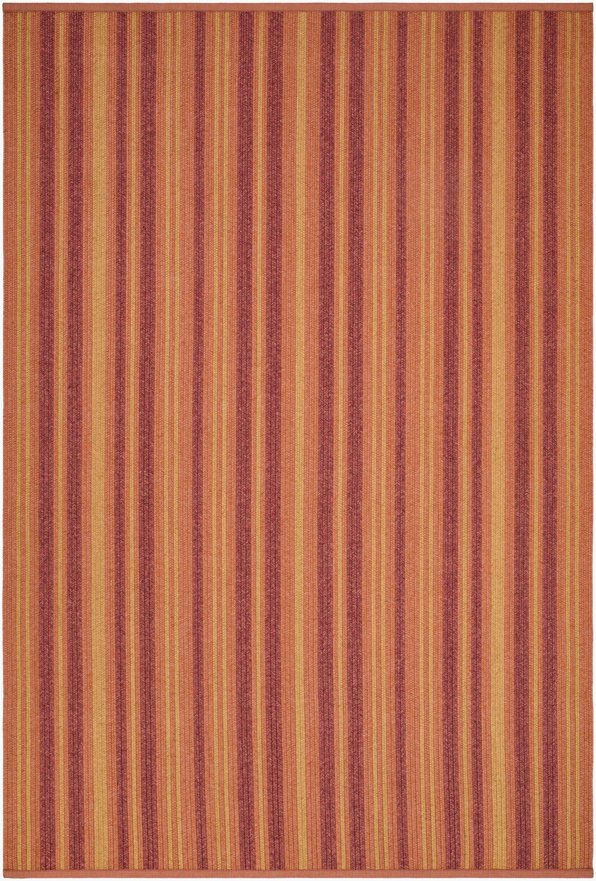 Surya Cabana Stripe Terracotta 3'6" x 5'6" Handmade Rug