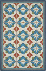Surya Laguna Sorrento Tile Multi 2' x 5' Handmade Rug