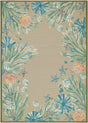 Livabliss Gabana Urchin Border Sand 6'7" x 9'4" Machine Woven Rug