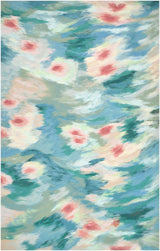 Surya Lamontage III Water Lily Spa 3'6" x 5'6" Handmade Rug