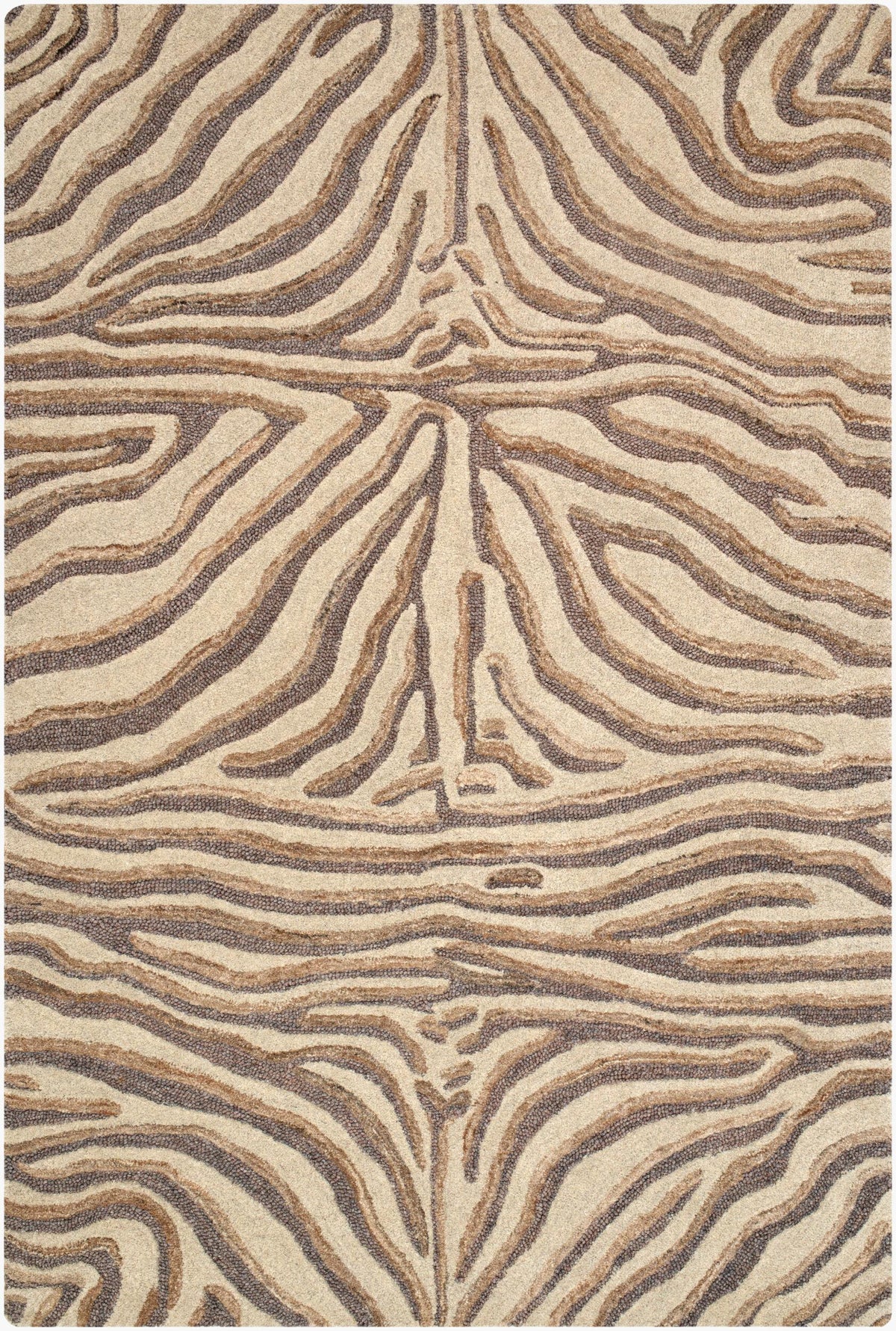 Surya Lagos Zebra Ash 2'3" x 7'6" Handmade Rug