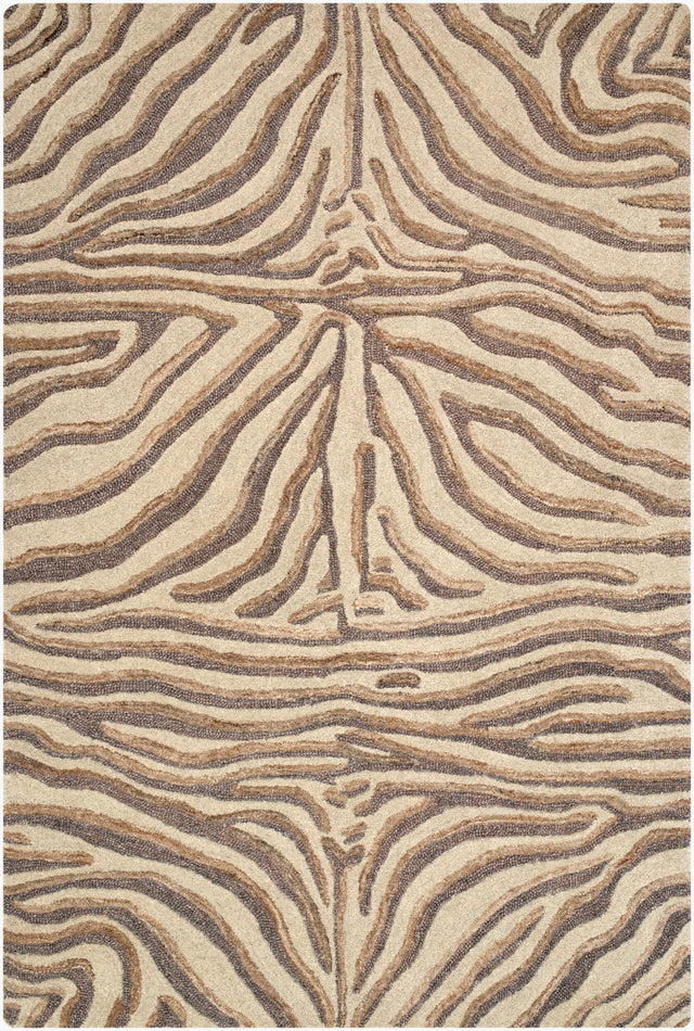 Surya Lagos Zebra Ash 3'6" x 5'6" Handmade Rug