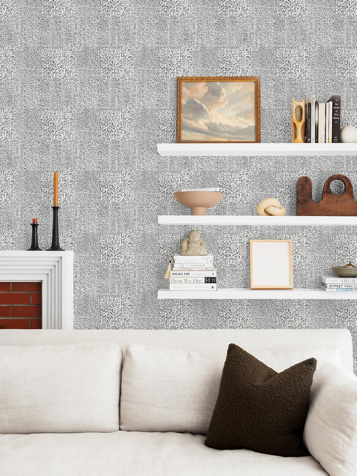 York Black Mayim Peel & Stick Wallpaper