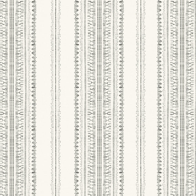 Pure Edit BODO STRIPE CHARCOAL Fabric