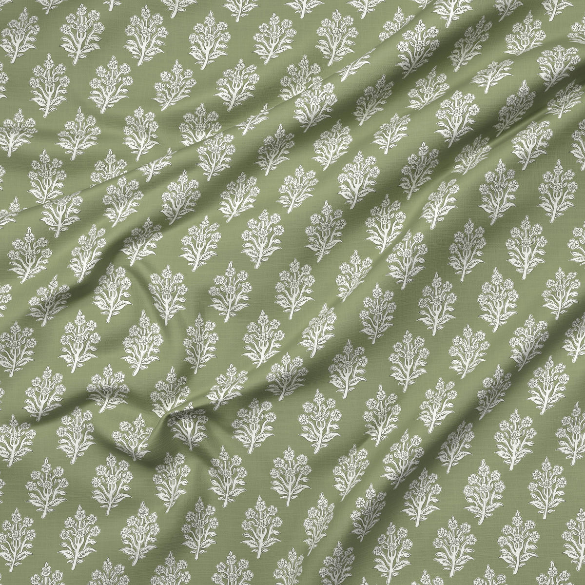 Pure Edit DABU OLIVE Fabric