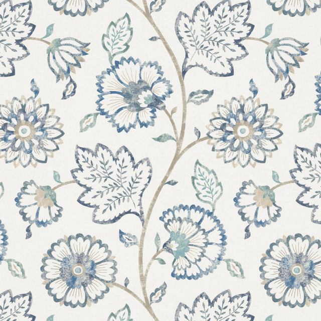 Pure Edit KALAMKARI AZURE Fabric