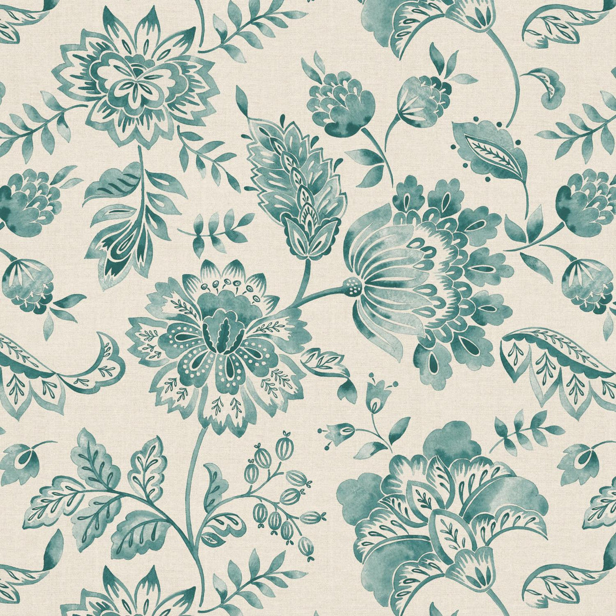 Pure Edit KAMILA TEAL Fabric