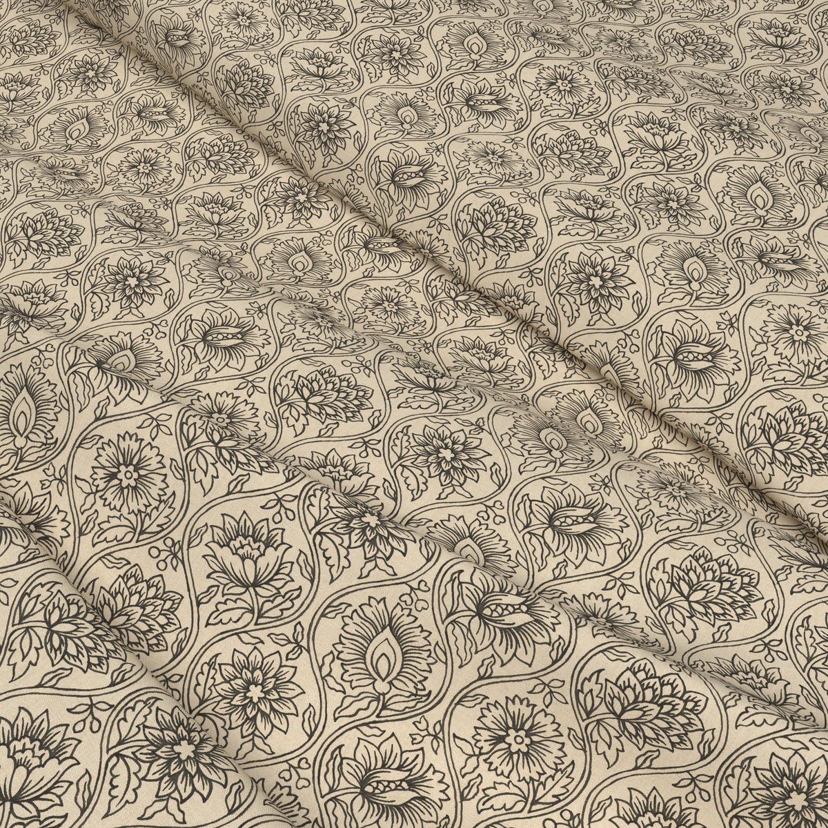 Pure Edit LOTUS CHARCOAL Fabric