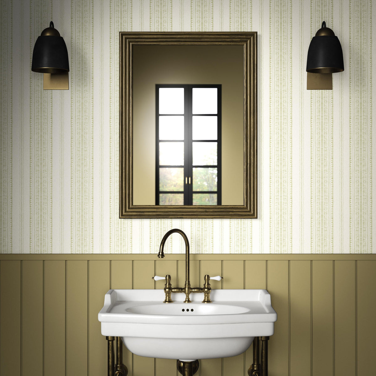 Pure Edit BODO STRIPE WP WILLOW Wallpaper