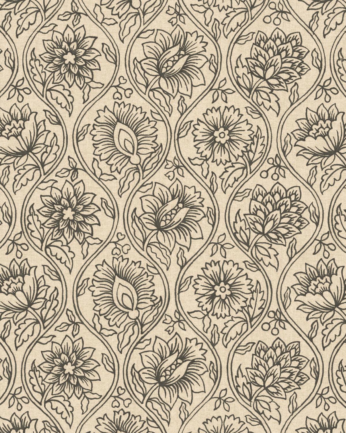 Pure Edit LOTUS WP CHARCOAL Wallpaper