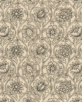 Pure Edit LOTUS WP CHARCOAL Wallpaper