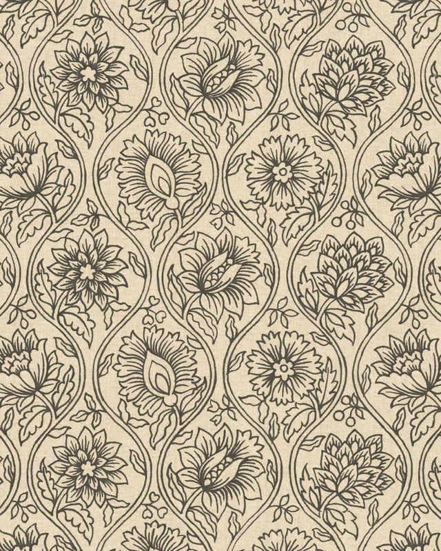 Pure Edit LOTUS WP CHARCOAL Wallpaper