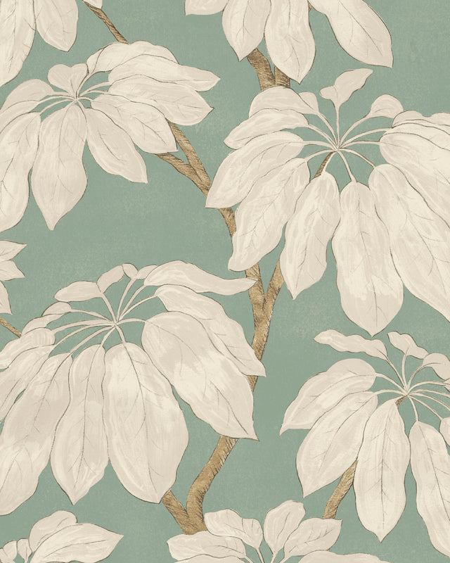 Pure Edit PONDICHERRY WP SOFT TEAL Wallpaper