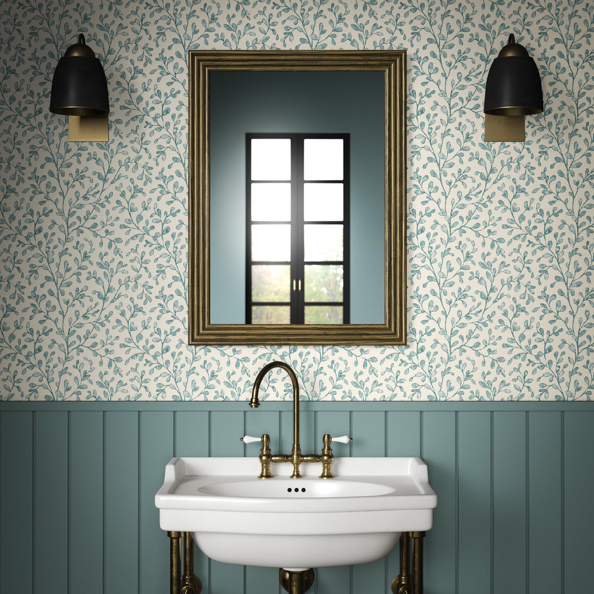 Pure Edit TAREE WP TEAL Wallpaper