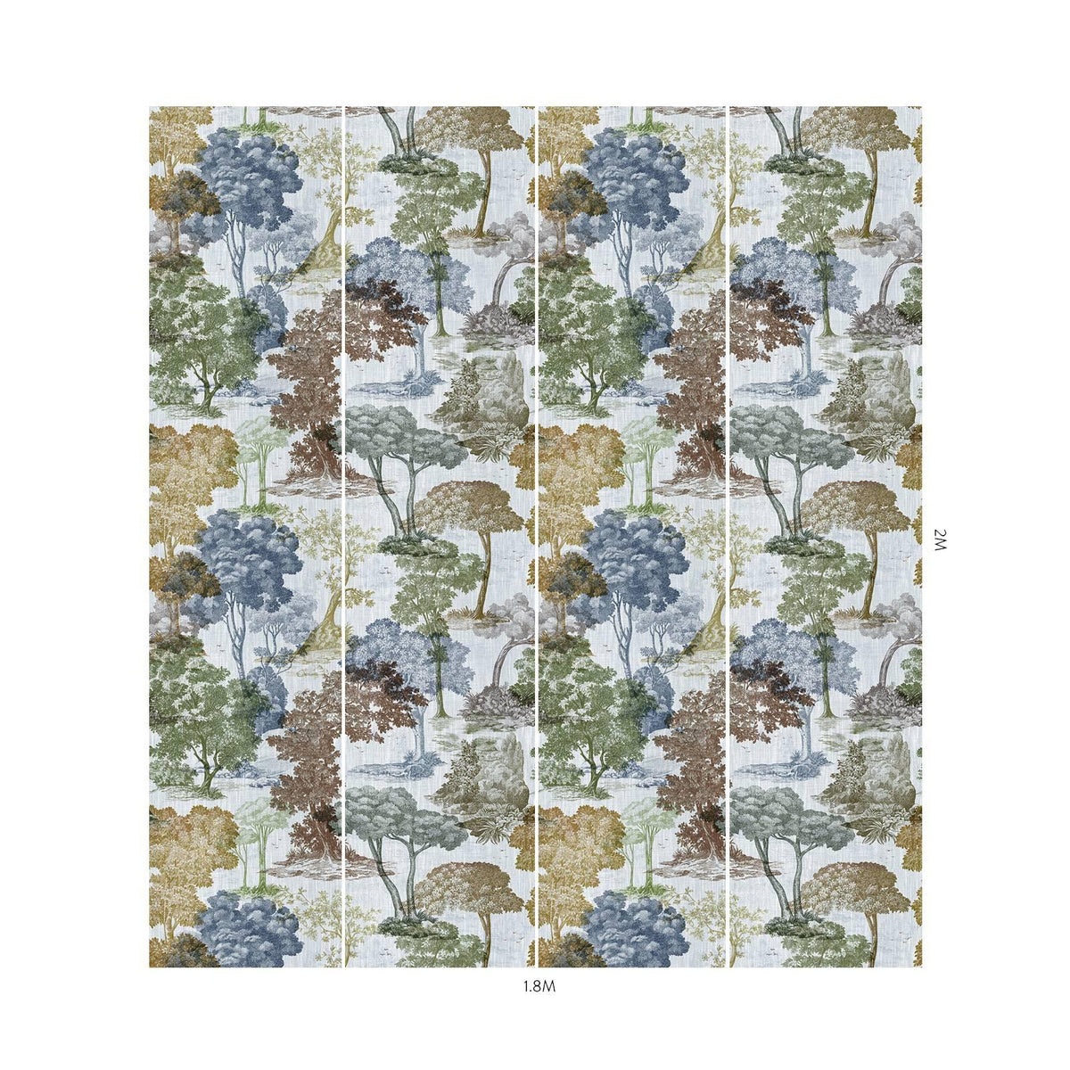 House of Hackney DENDROPHILIA Wallpaper - Delphinium (9'10" - full height)