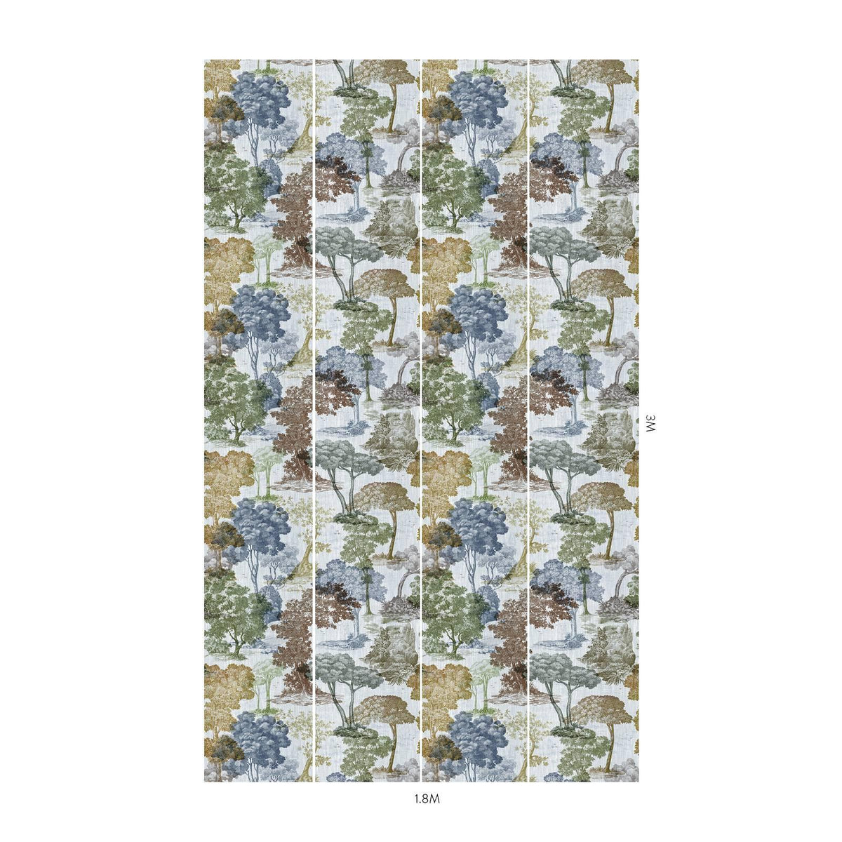 House of Hackney DENDROPHILIA Wallpaper - Delphinium (9'10" - full height)