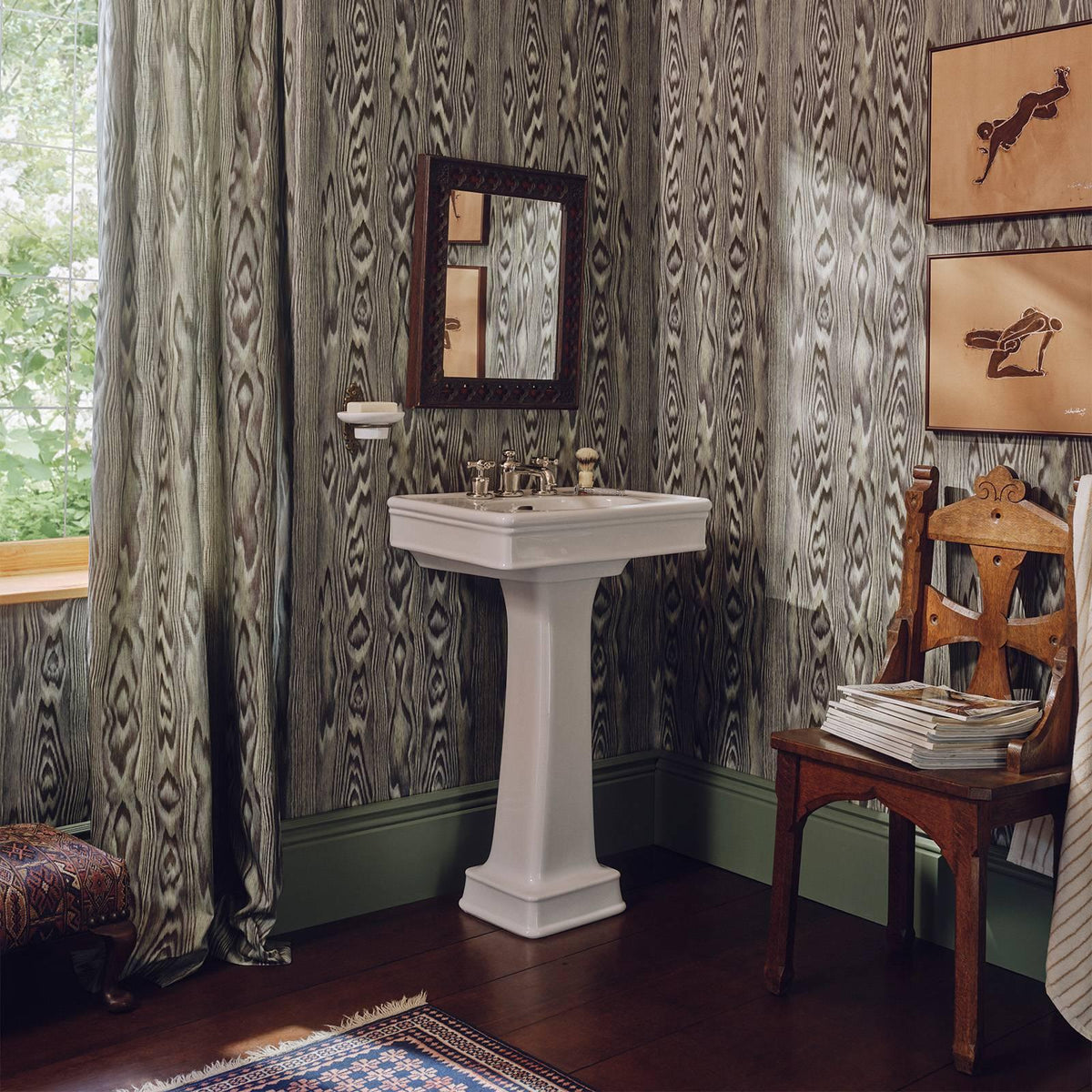 House of Hackney HEARTWOOD Wallpaper - Celadon (9'10" - full height)