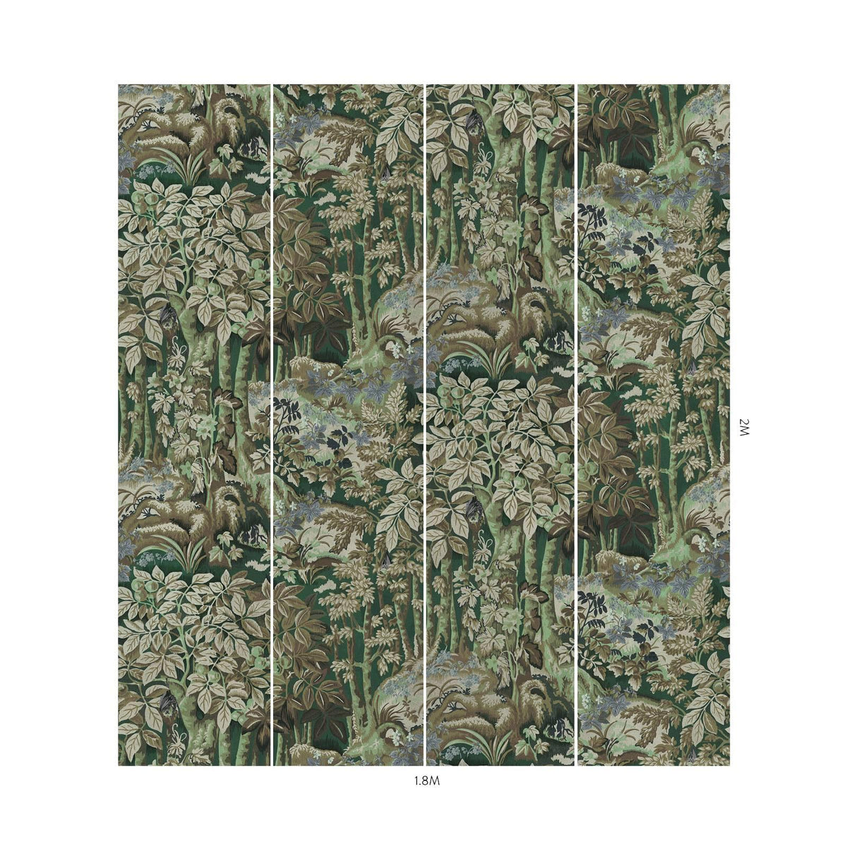 House of Hackney NYXWOOD Wallpaper - Sorrel (9'10" - full height)
