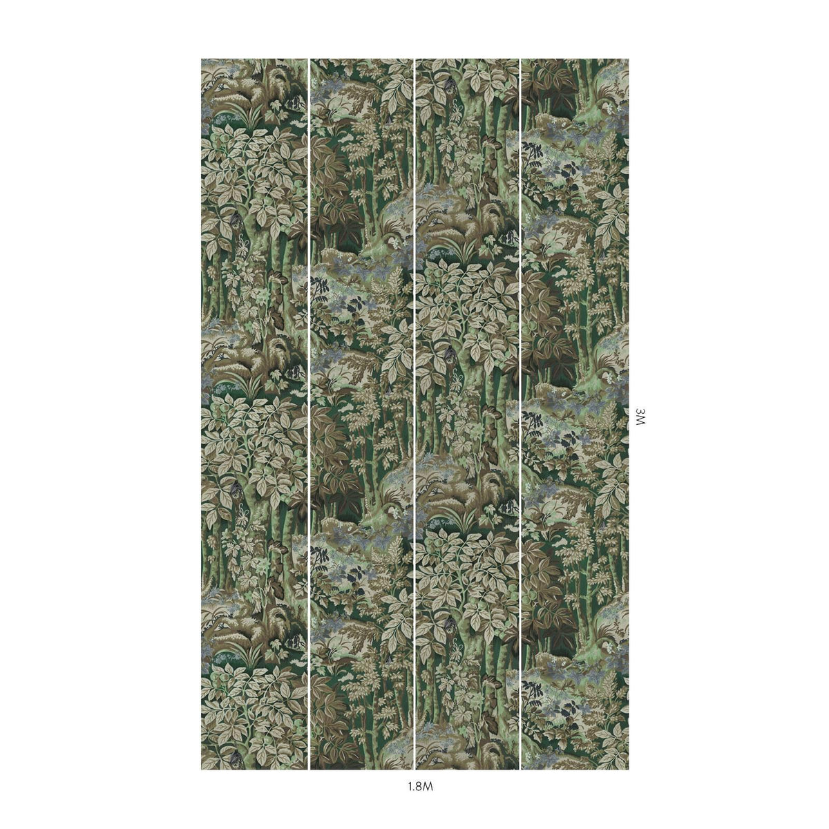 House of Hackney NYXWOOD Wallpaper - Sorrel (9'10" - full height)