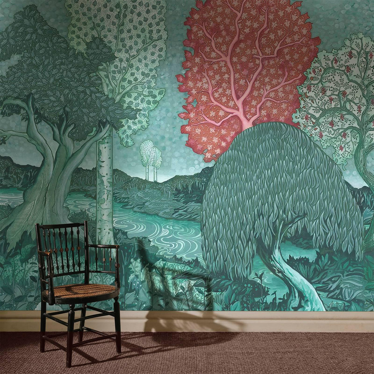 House of Hackney SYLVAN Wallpaper - Moonstone (9'10" - full height)