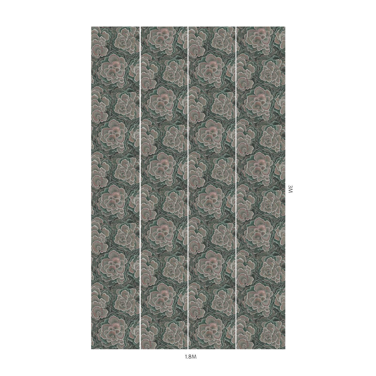 House of Hackney TRAMETES Wallpaper - Hosta (9'10" - full height)