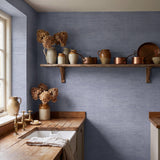 Galerie WT71707 Wall Textures Brushed Texture Blue Wallpaper WT71707 Blue Wallpaper